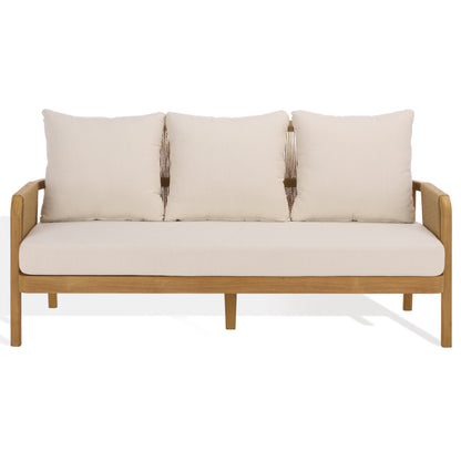 Rogers Teak And Hyacinth Patio Sofa
