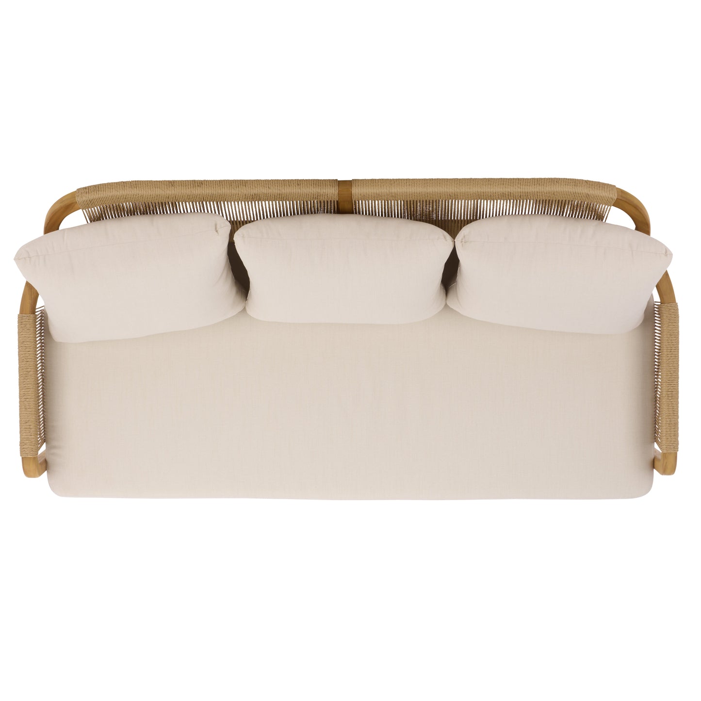 Rogers Teak And Hyacinth Patio Sofa