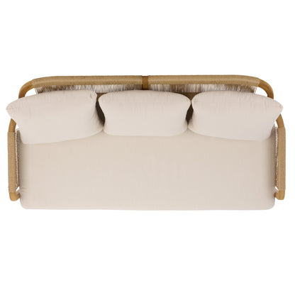 Rogers Teak And Hyacinth Patio Sofa