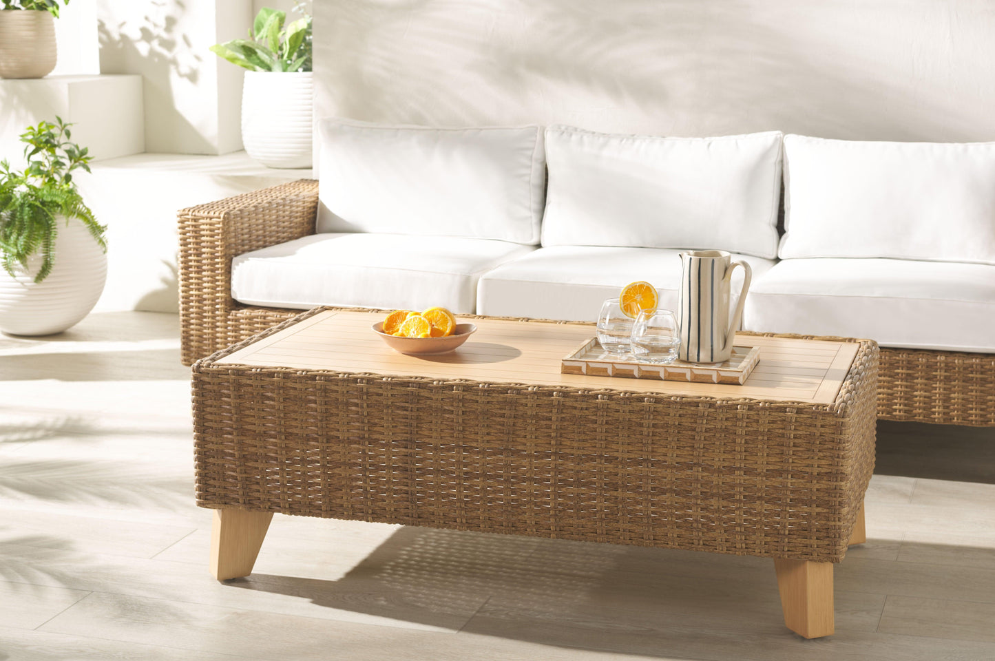 Margarita Wicker Outdoor Coffee Table