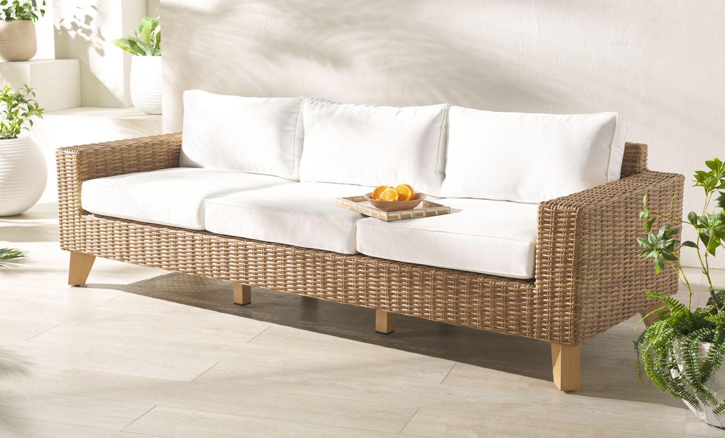 Margarita Wicker Patio Sofa