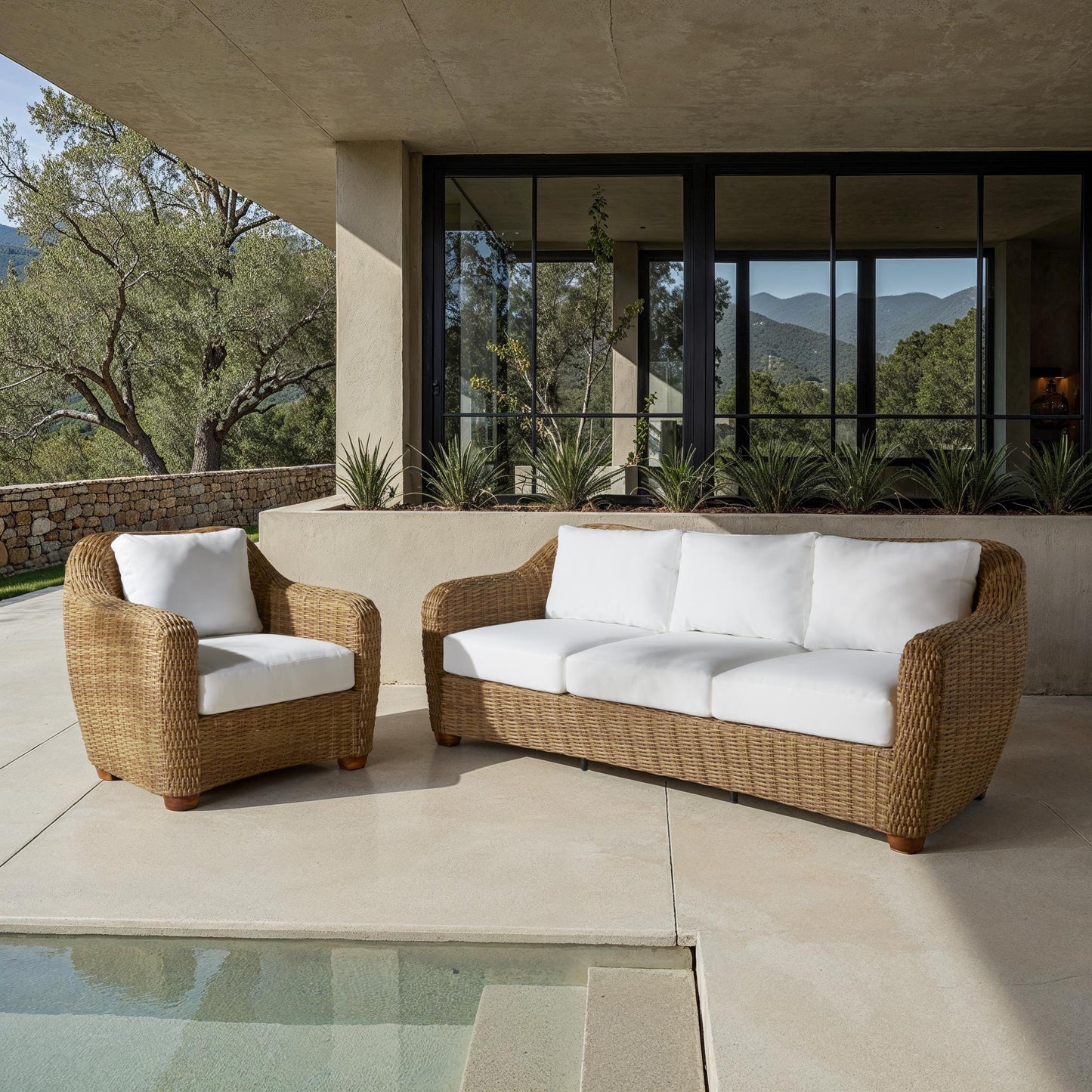 Melbourne Wicker Patio Sofa