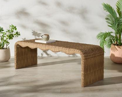 Lynsee Wicker Bench