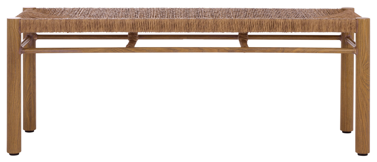 Romona Rattan Weaving Outdoor Bench