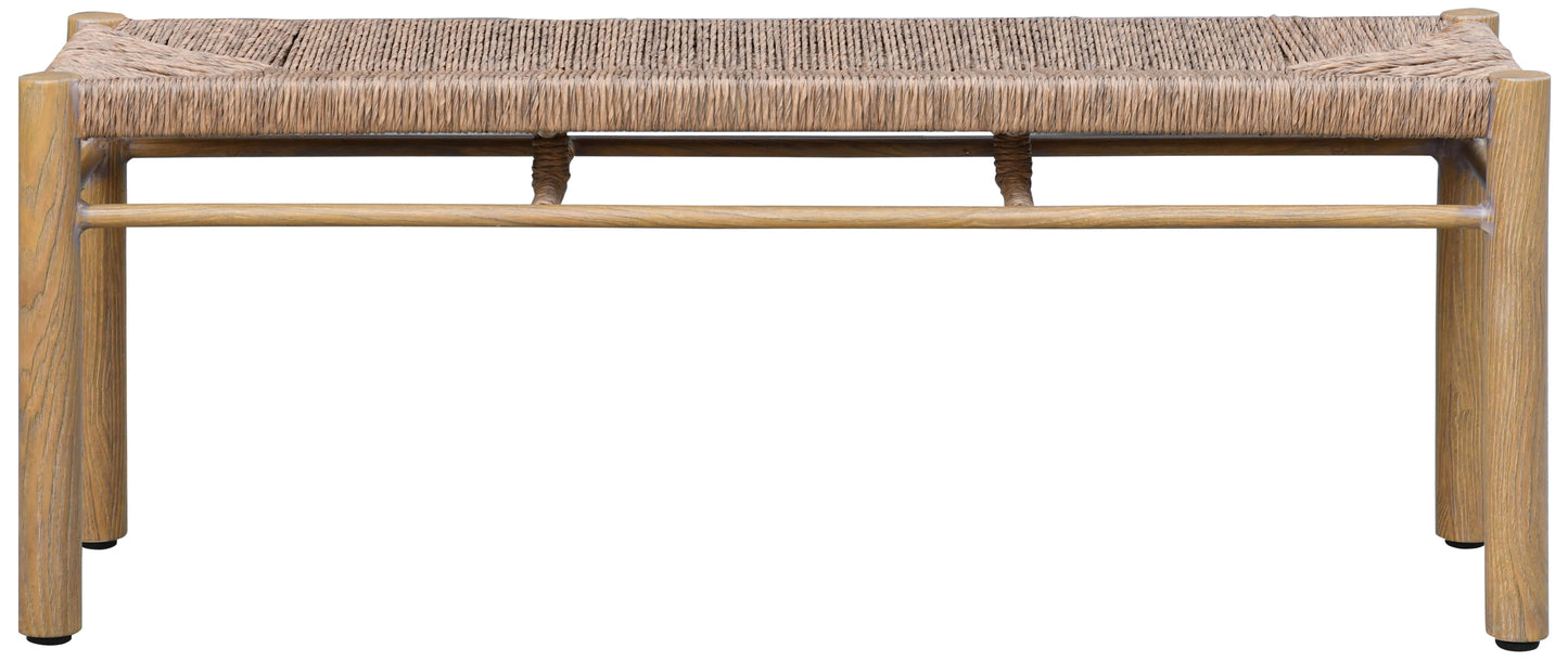 Romona Rattan Weaving Outdoor Bench