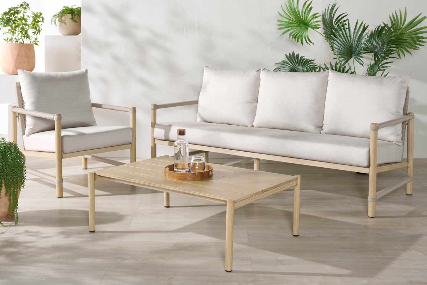 Dorianna Aluminum Patio Sofa