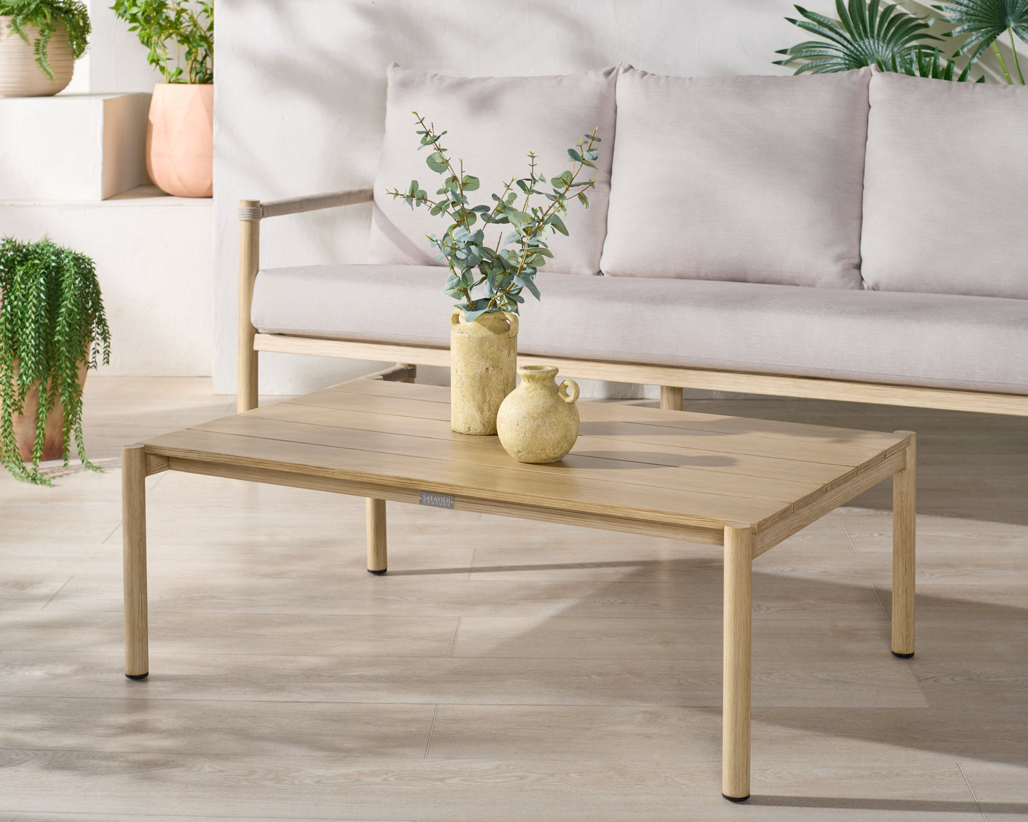 Dorianna Aluminum Patio Coffee Table