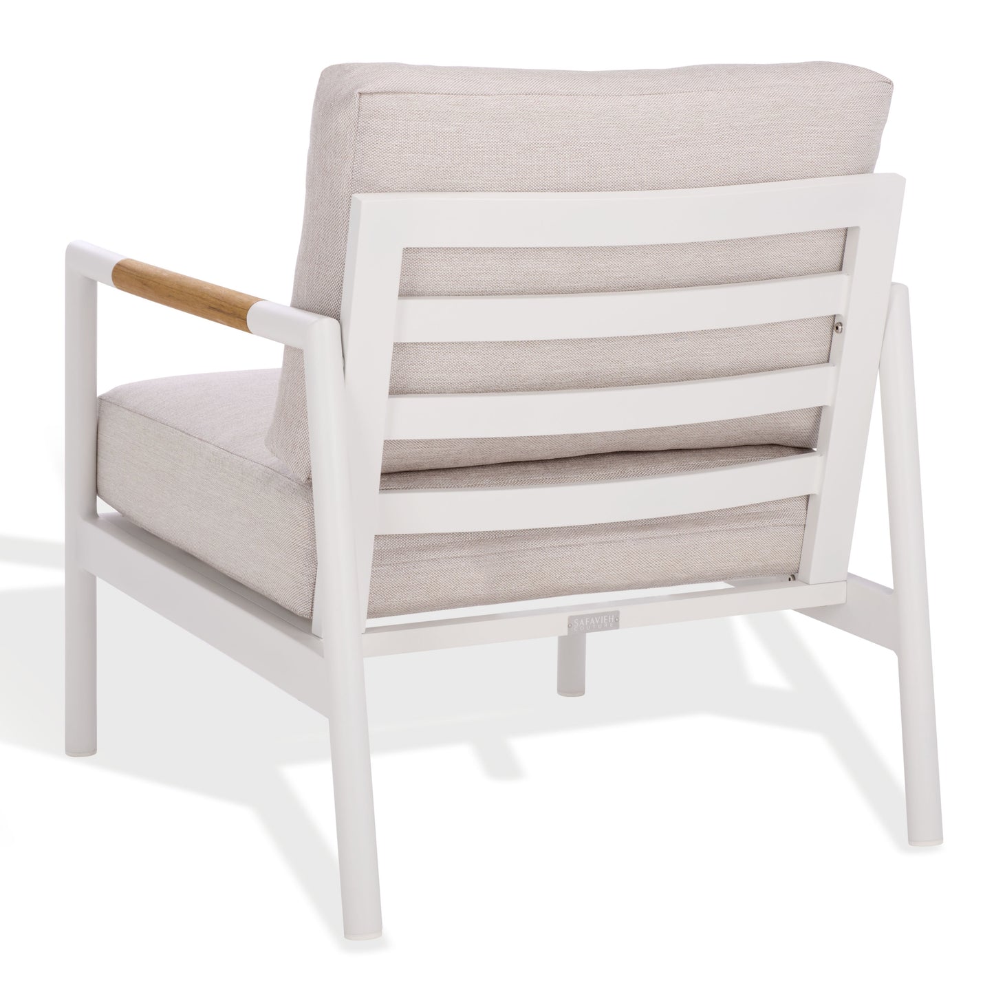 Chryssa Aluminum And Teak Patio Chair