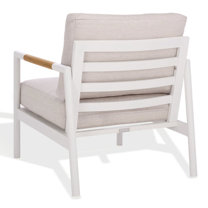 Chryssa Aluminum And Teak Patio Chair
