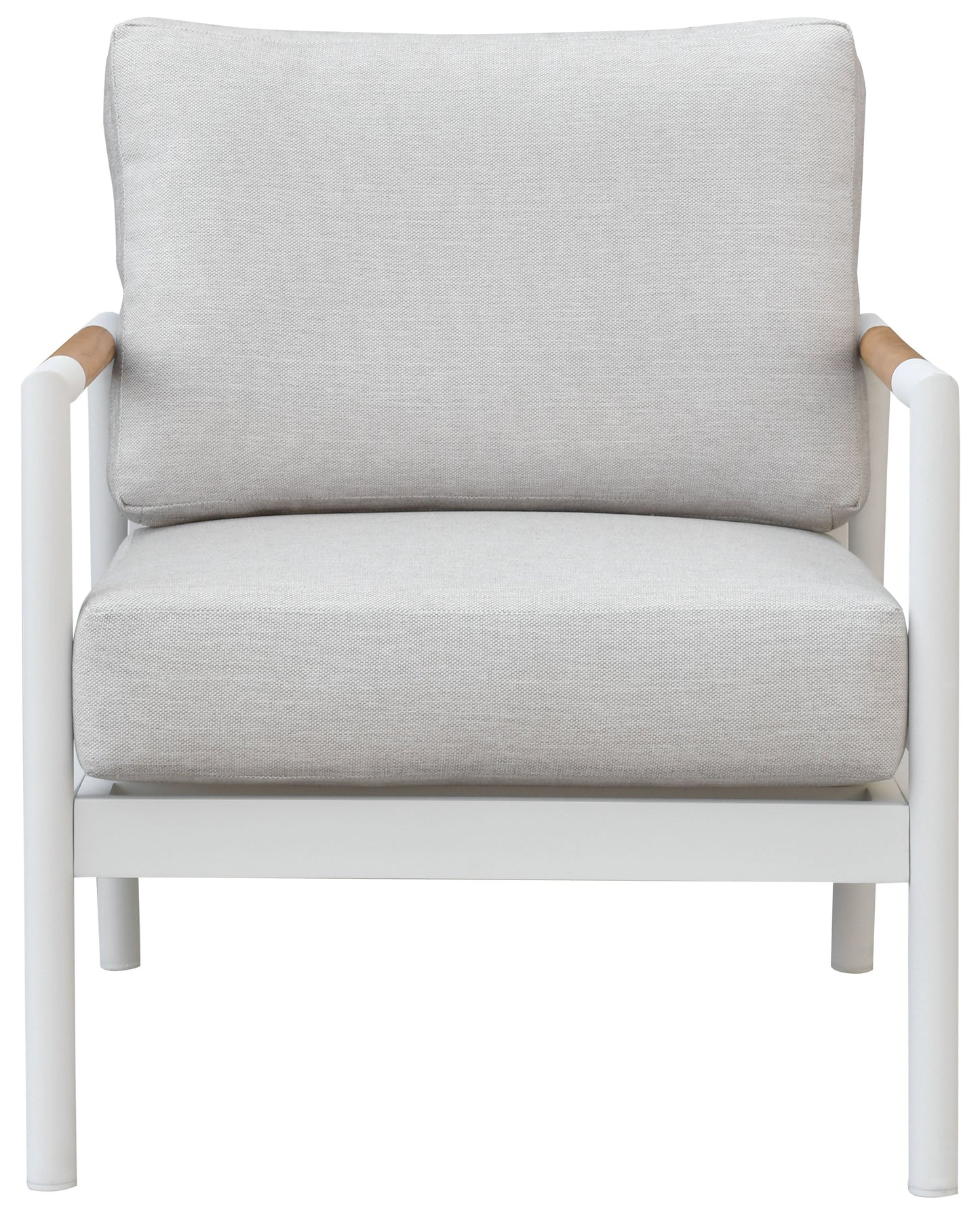 Chryssa Aluminum And Teak Patio Chair