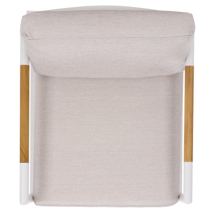 Chryssa Aluminum And Teak Patio Chair