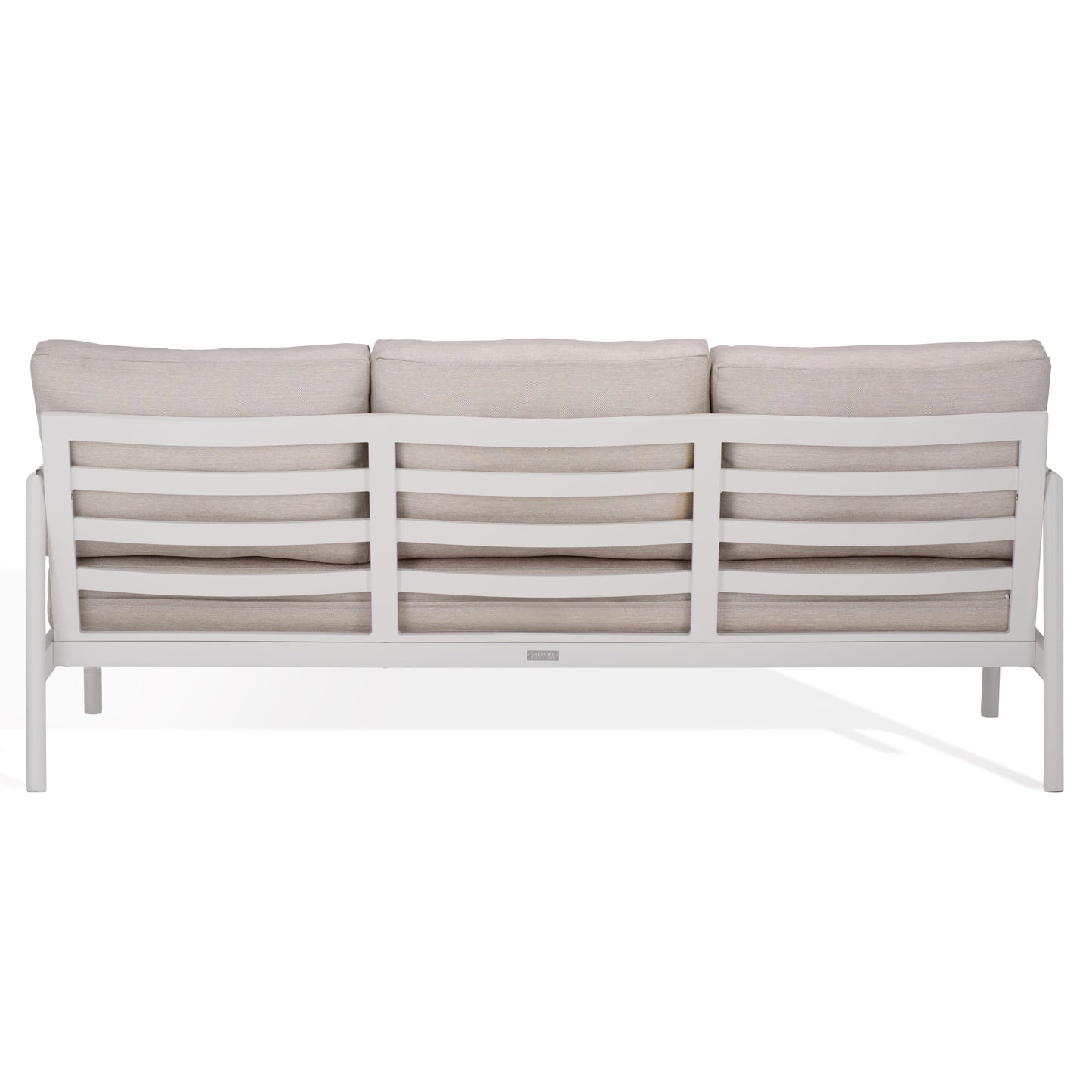Chryssa Aluminum And Teak Patio Sofa