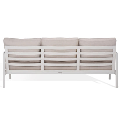 Chryssa Aluminum And Teak Patio Sofa