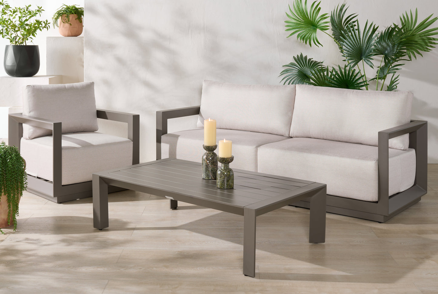 Donaldo Aluminum Outdoor Sofa