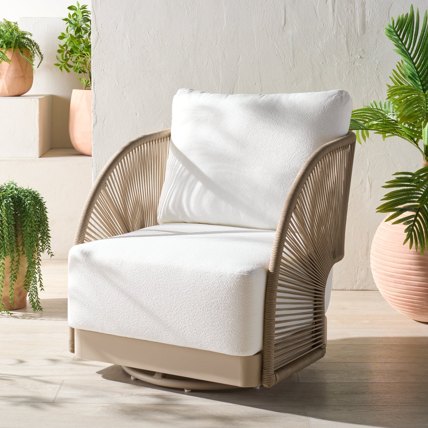 Adelandra Swivel Outdoor Chair