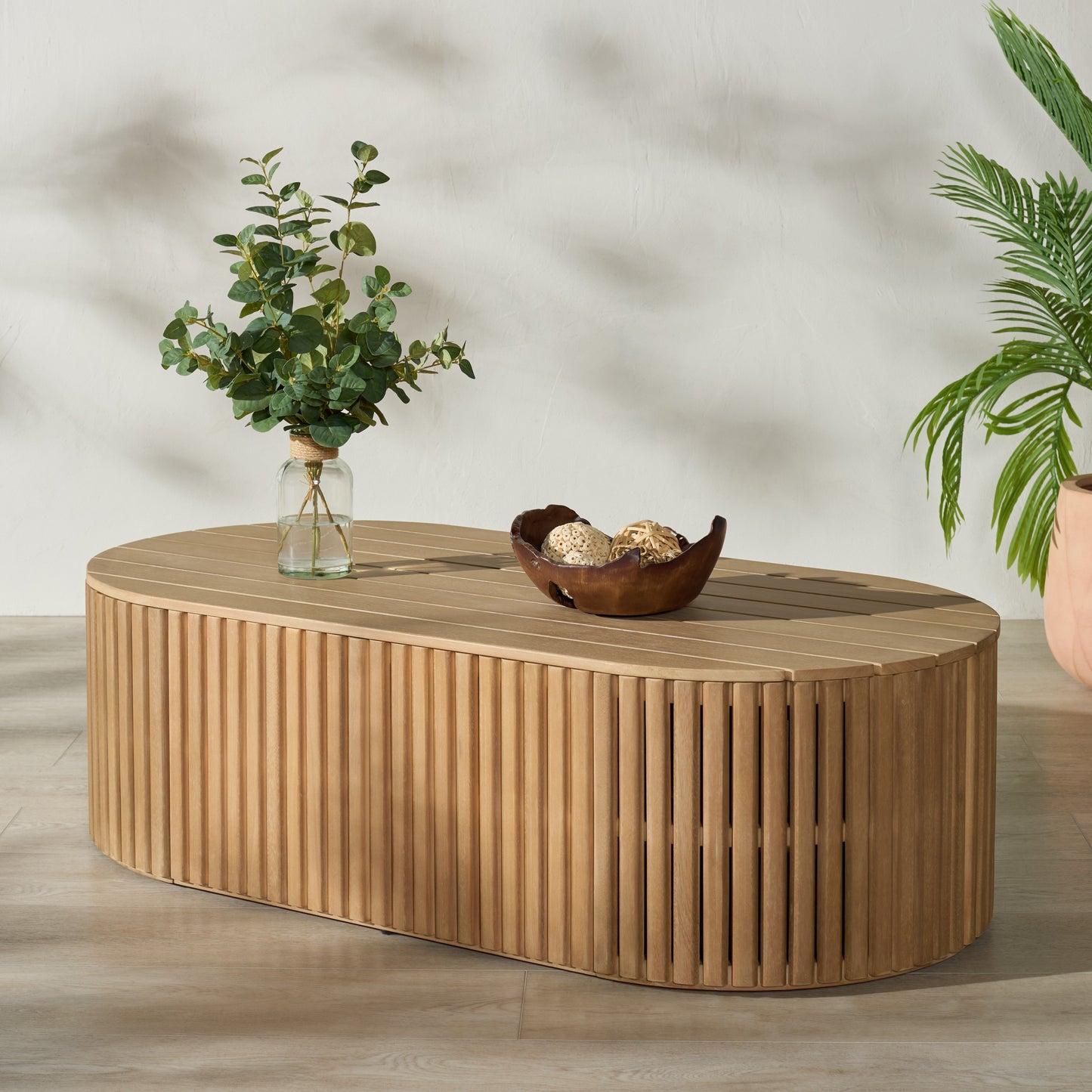 Arielle Eucalyptus Wood Coffee Table