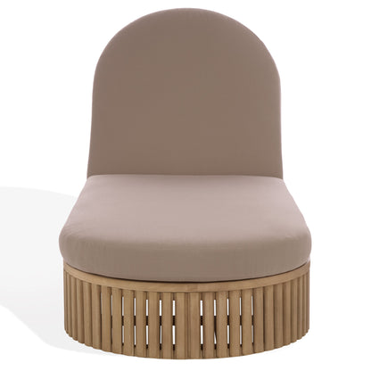 Arielle Eucalyptus Wood Sun Lounger