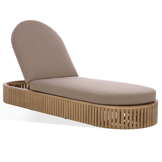 Arielle Eucalyptus Wood Sun Lounger