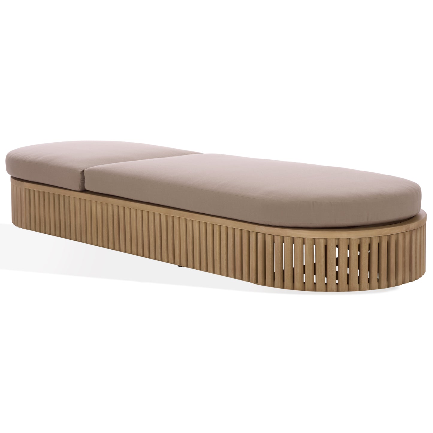 Arielle Eucalyptus Wood Sun Lounger