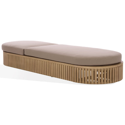 Arielle Eucalyptus Wood Sun Lounger