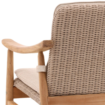 Wesley Outdoor Occasional Chair Beige