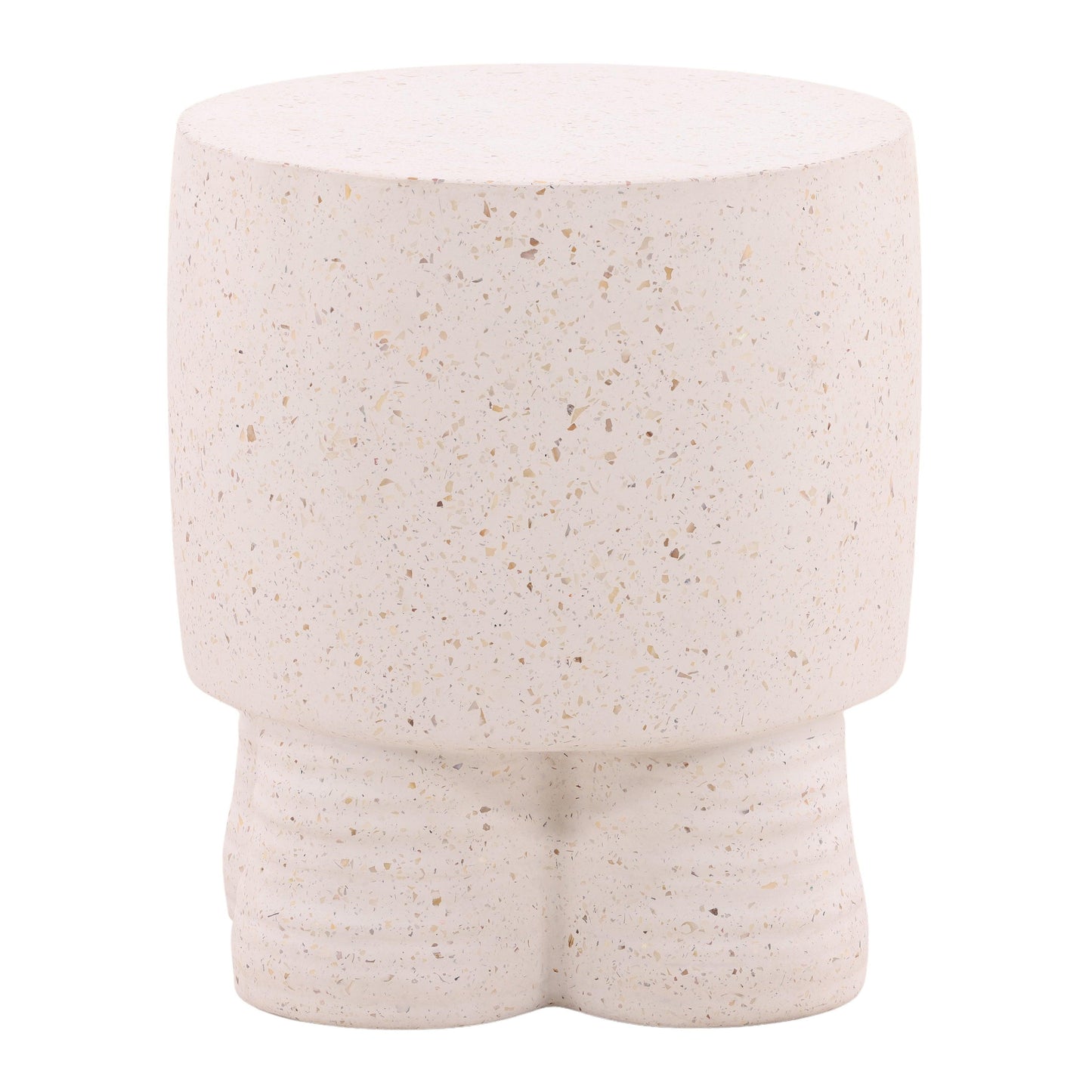 Theodore Outdoor End Table Ivory