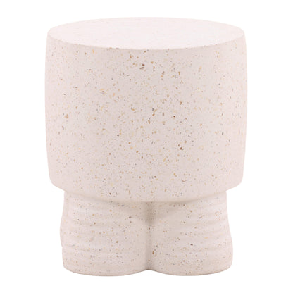 Theodore Outdoor End Table Ivory