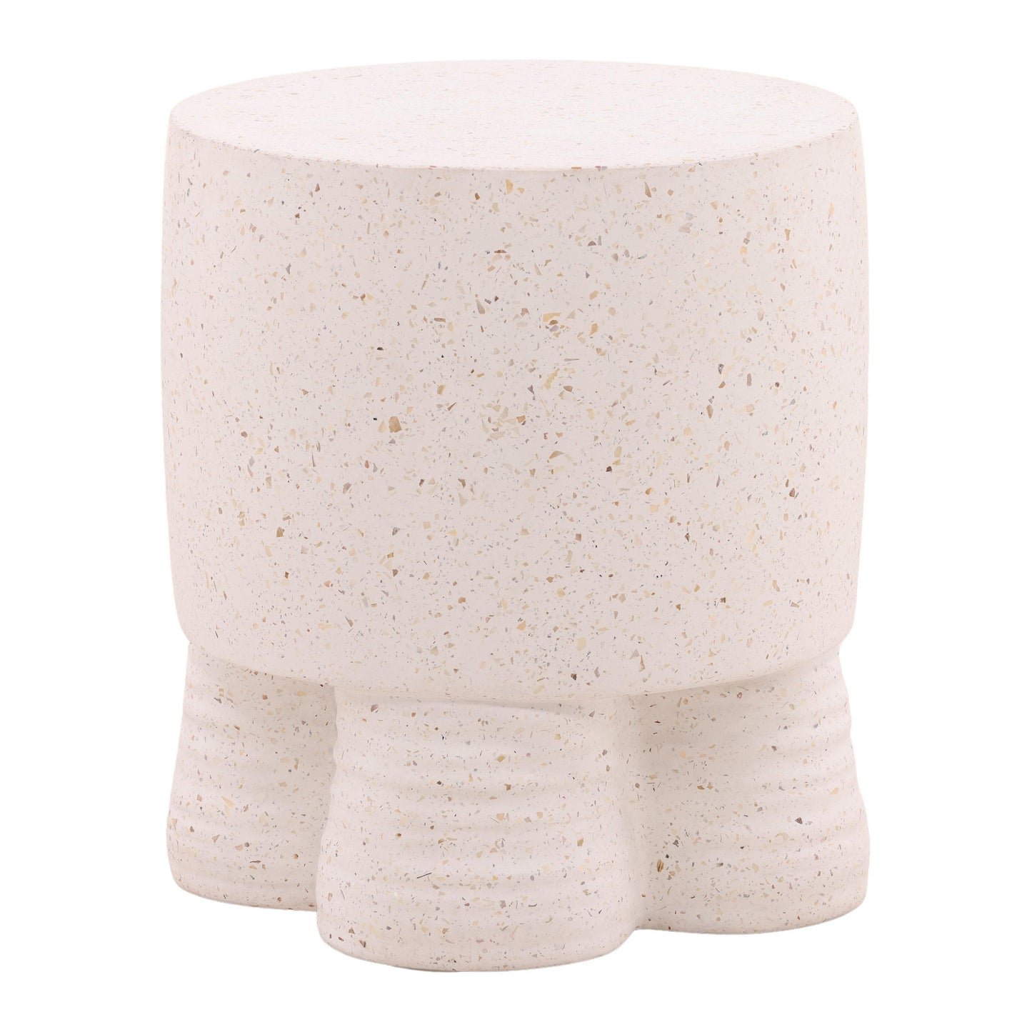 Theodore Outdoor End Table Ivory