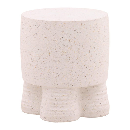 Theodore Outdoor End Table Ivory