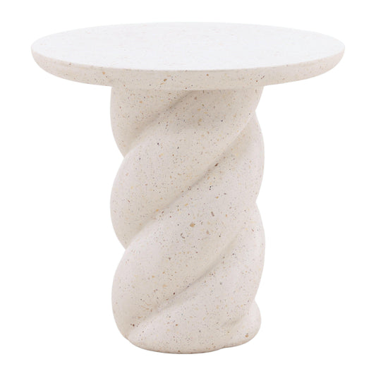 Nadia Outdoor End Table Ivory