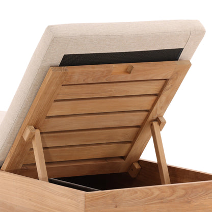 Darleen Outdoor Chaise Sand