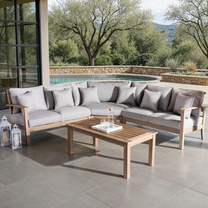 Rosabecca Eucalyptus Patio Sectional Sofa
