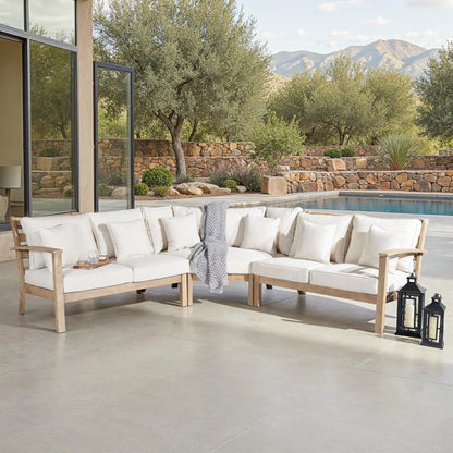 Rosabecca Eucalyptus Patio Sectional Sofa