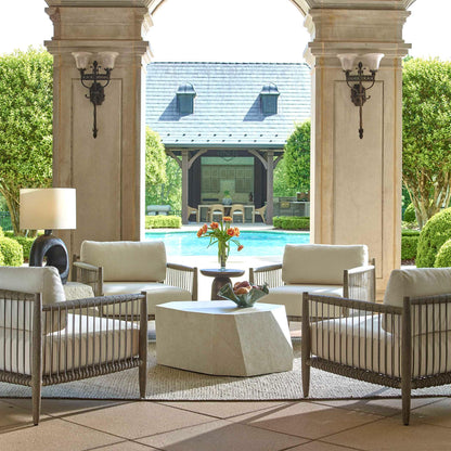 Borneo White Outdoor Lounge Chair