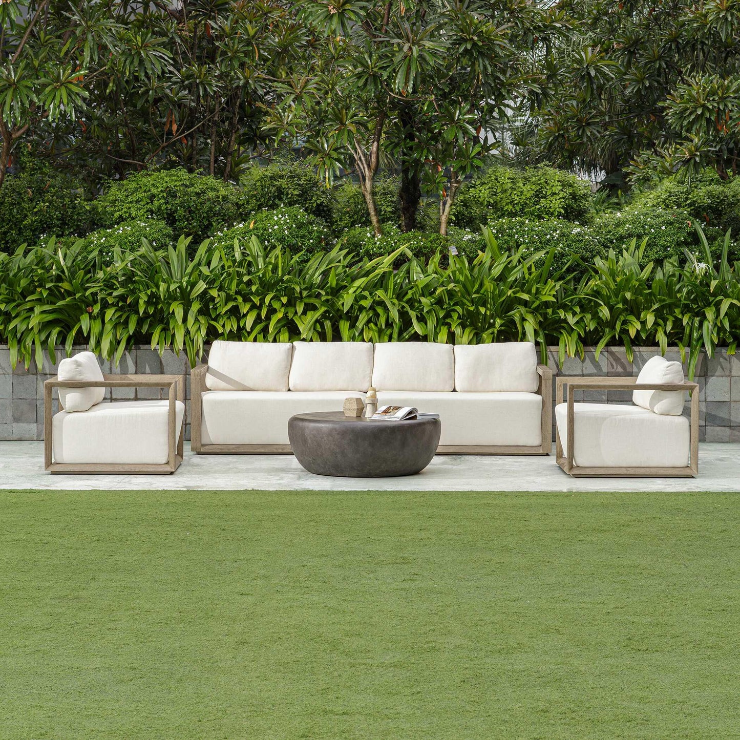 Remsen Outdoor Gray Sofa