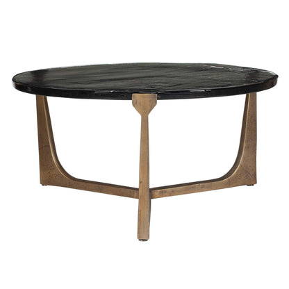 Bohdi Outdoor Brass Coffee Table