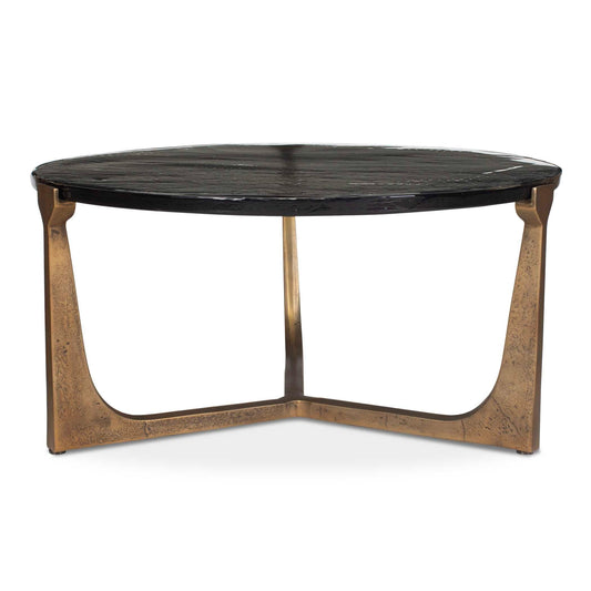 Bohdi Outdoor Brass Coffee Table