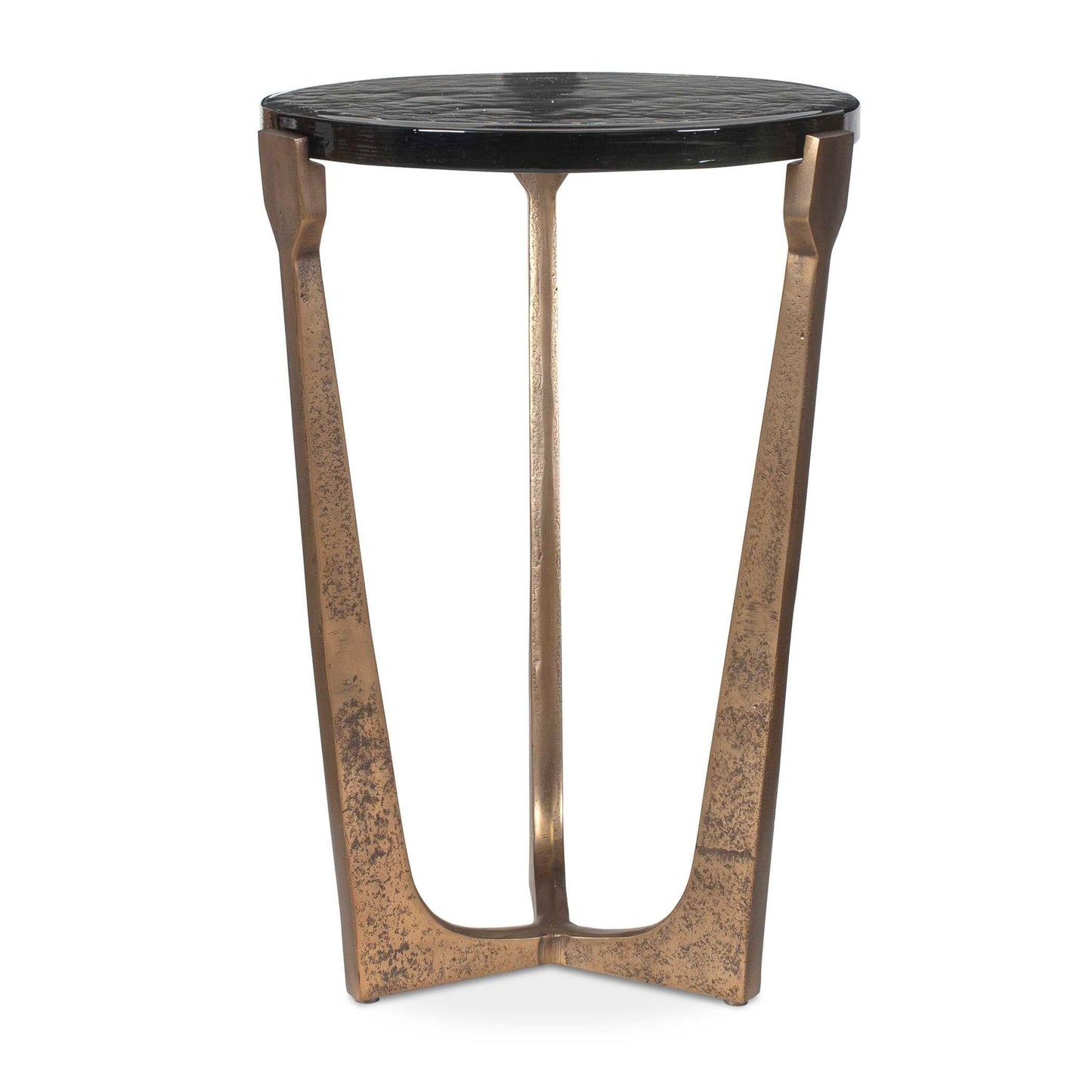 Bohdi Outdoor Brass Accent Table