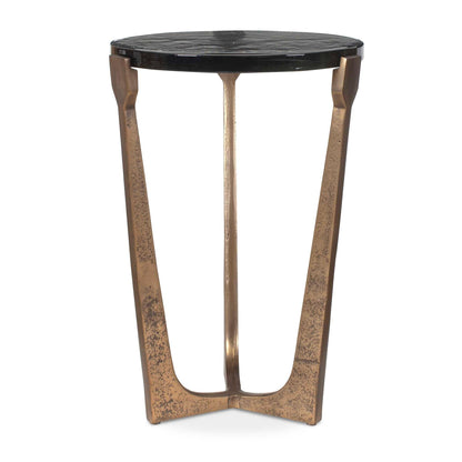 Bohdi Outdoor Brass Accent Table