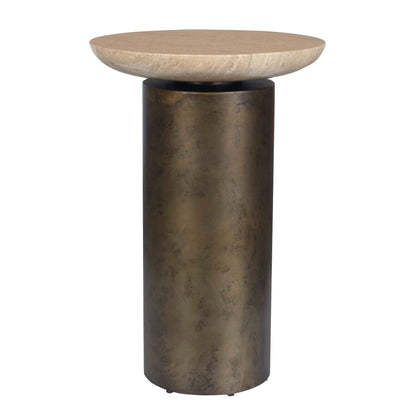 Oslo Brass Outdoor Accent Table