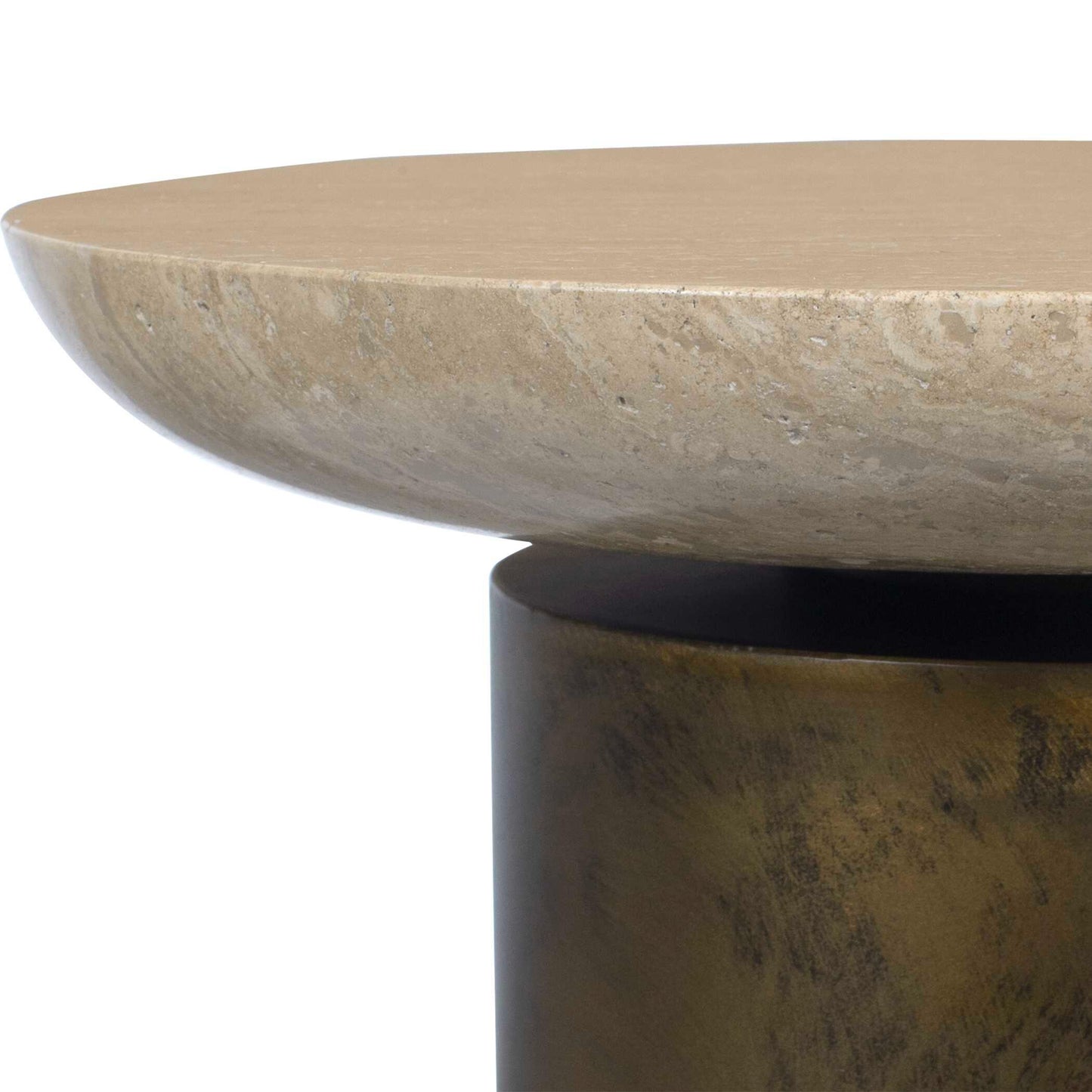 Oslo Brass Outdoor Accent Table