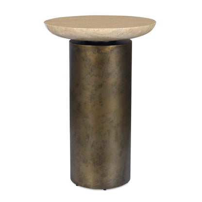 Oslo Brass Outdoor Accent Table