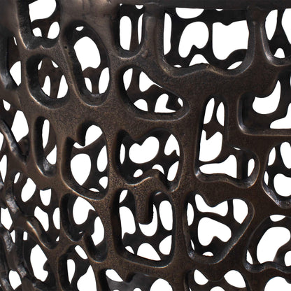 Sabena White Marble Outdoor Side Table