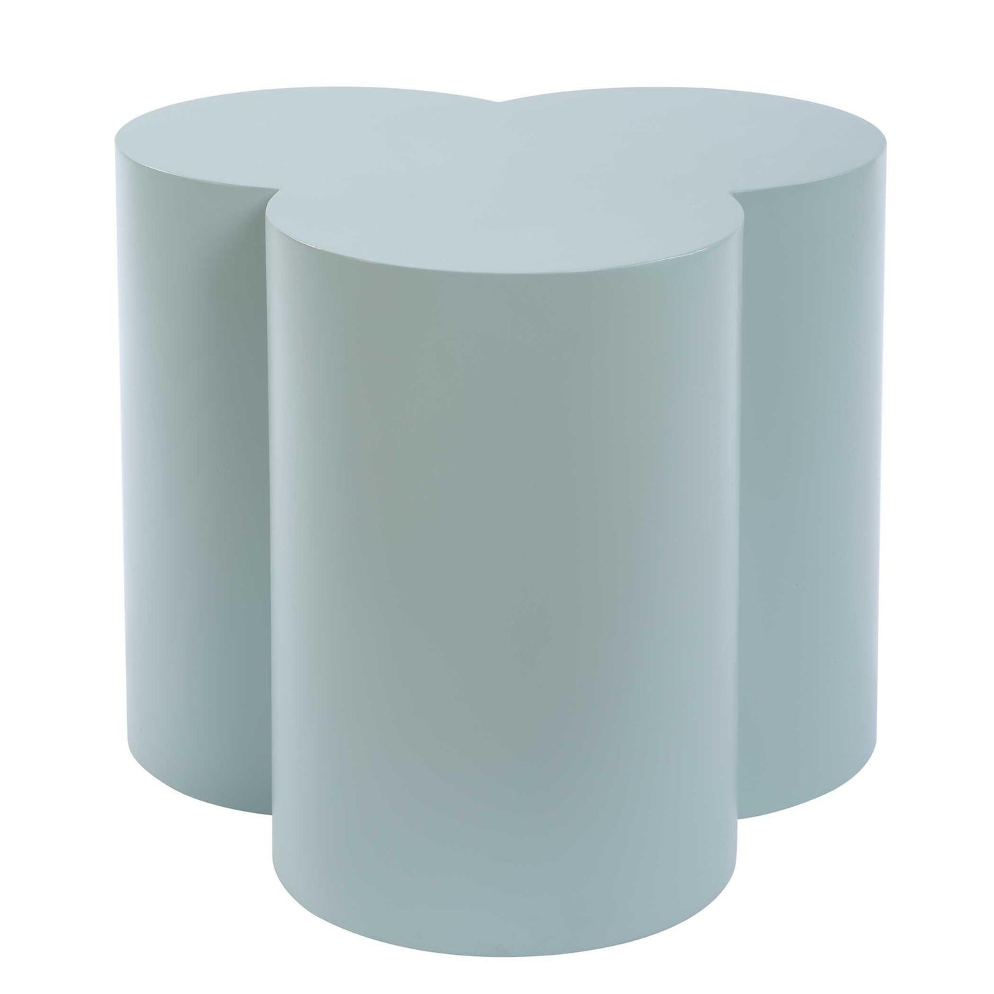 Beven Outdoor Light Blue Accent Table