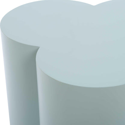 Beven Outdoor Light Blue Accent Table