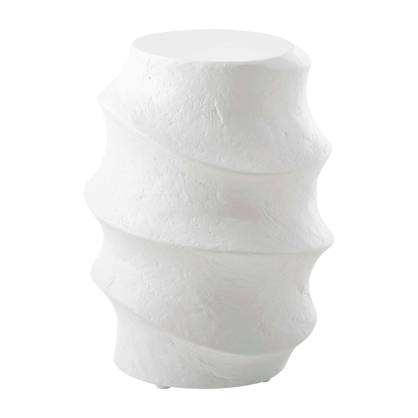 Winded Outdoor White Accent Table