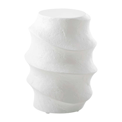 Winded Outdoor White Accent Table