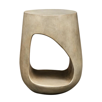 Lithos Gray Outdoor Accent Table