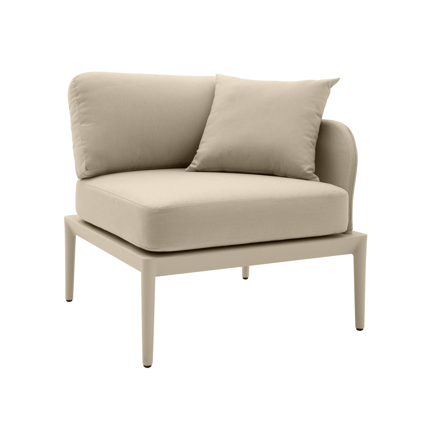 Kapri Taupe Modular Outdoor RAF Corner Seat