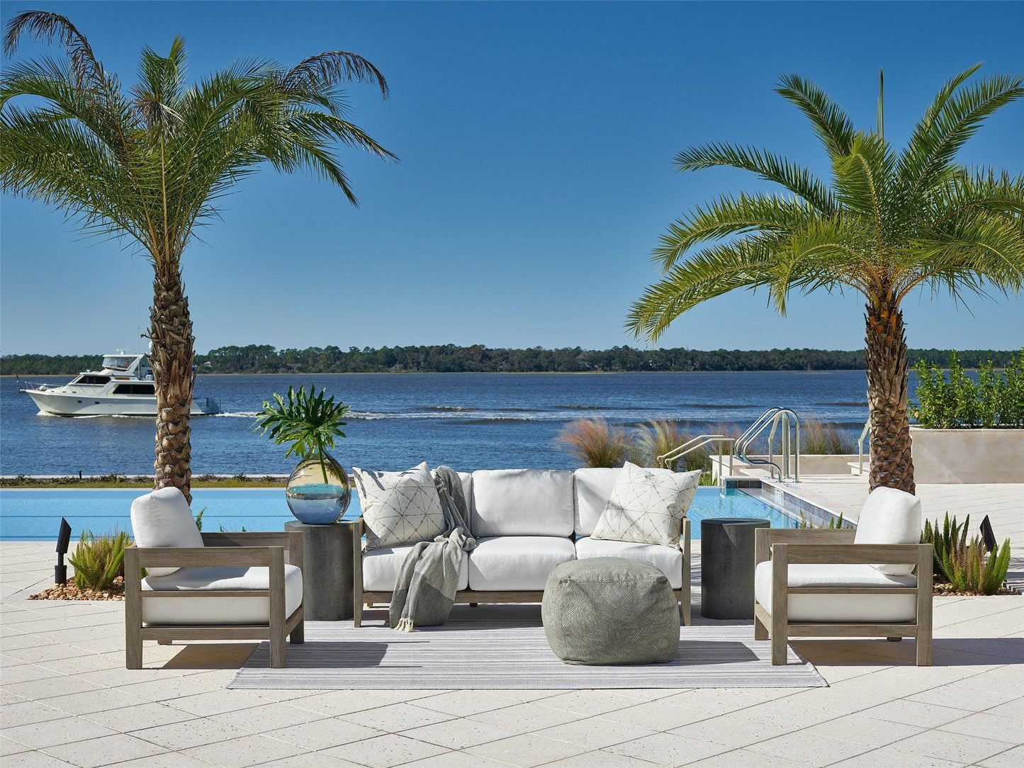 Outdoor La Jolla Teak Sofa